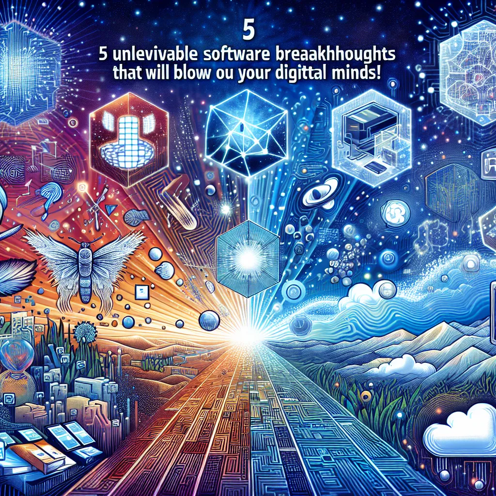 5 Unbelievable Software Breakthroughs That Will Blow Your Digital Minds!