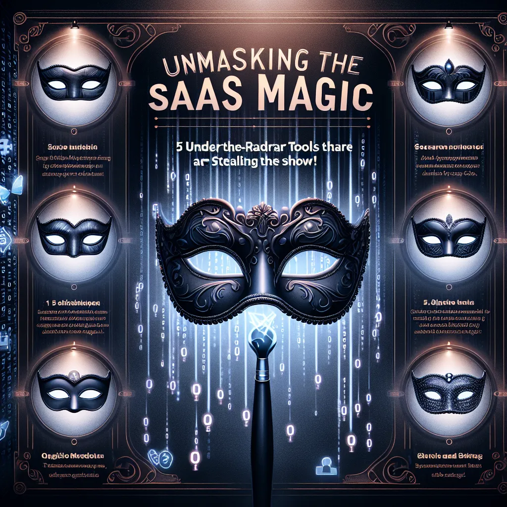 Unmasking the SaaS Magic: 5 Under-The-Radar Tools That Are Stealing the Show!